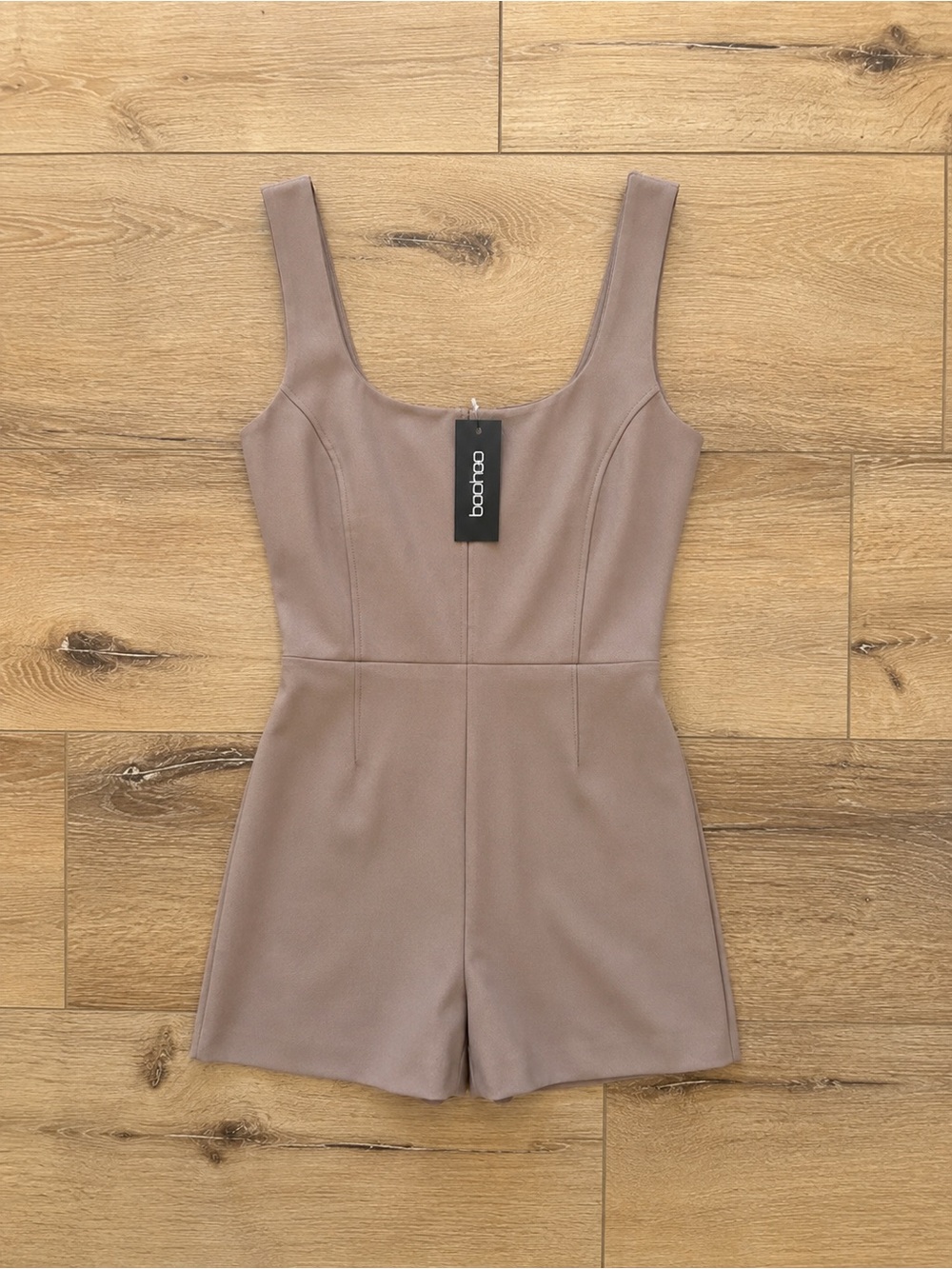 Boohoo Women’s NWT Faux Leather Romper Y2K